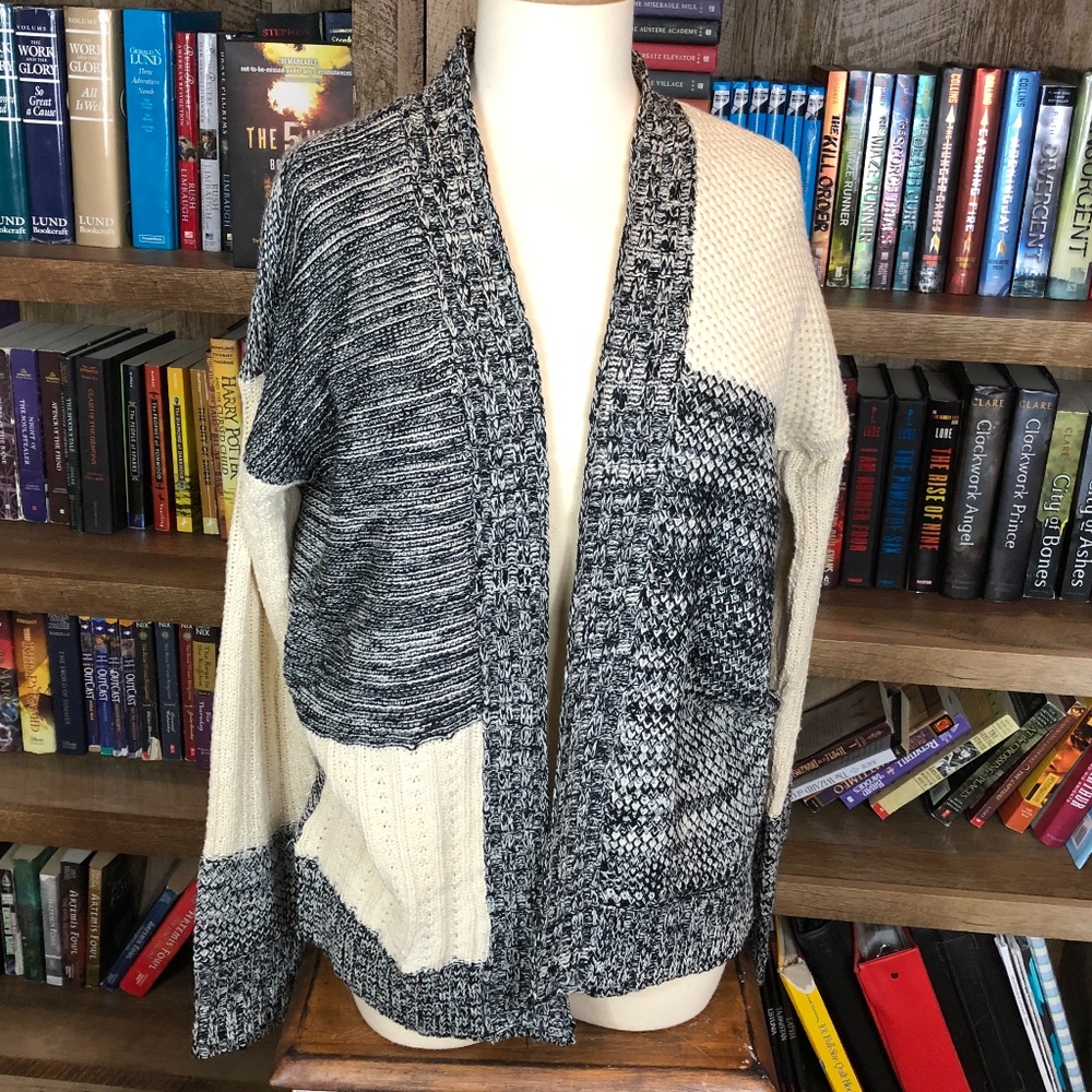 Hem & Thread Patchwork Knit Cardigan K353